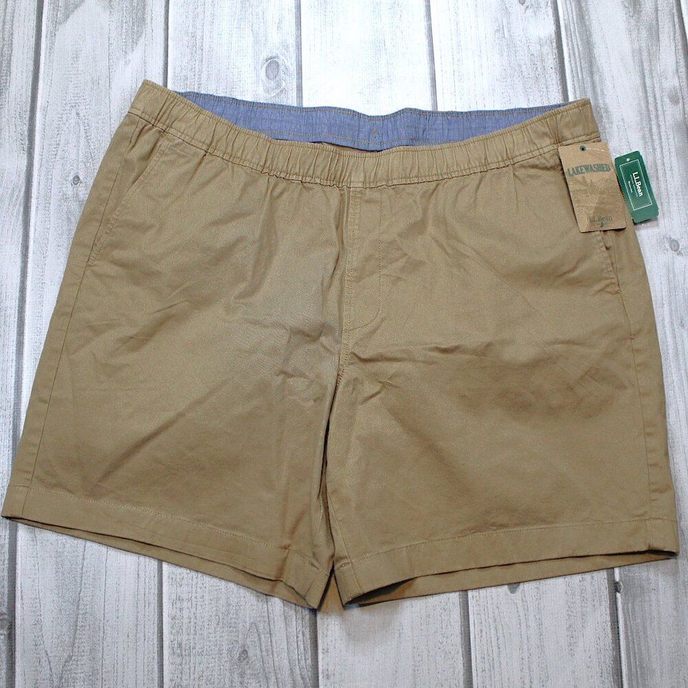 NEW L.L. Bean Men's Lakewash Pull-On Shorts 8 in